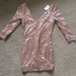 WINDSOR SPARKLY/SEQUIN SHORT DRESS